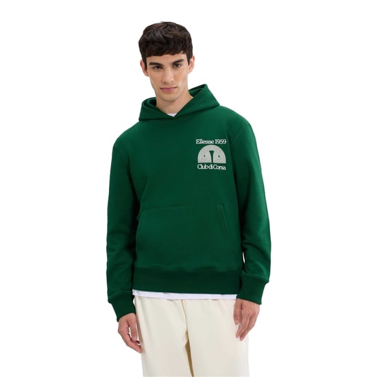 Ellesse Mens Club Di Corsa Hoodie (Dark Green) - Image 3