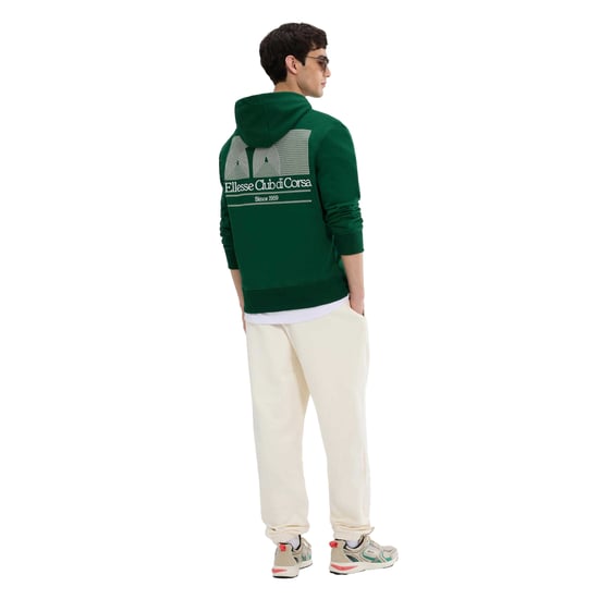 Ellesse Mens Club Di Corsa Hoodie (Dark Green) - Image 4