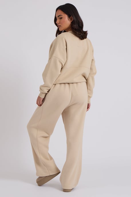 Cream Bomber and Wide Leg Jogger Set - Image 4