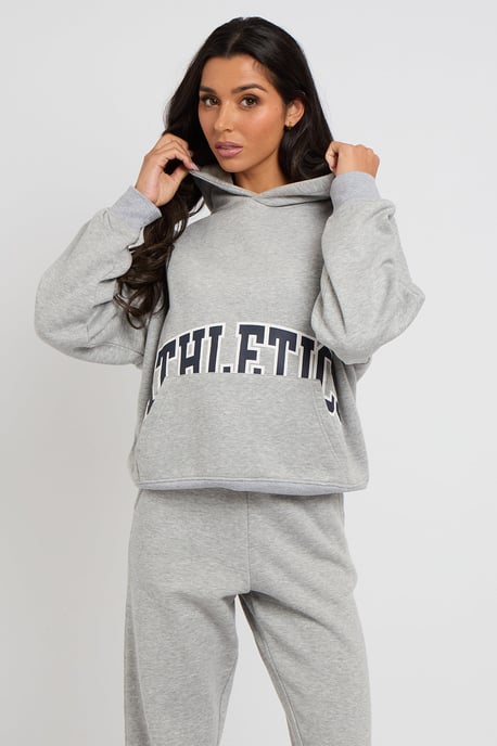 Cuffed Marl Grey Jogger - Image 3