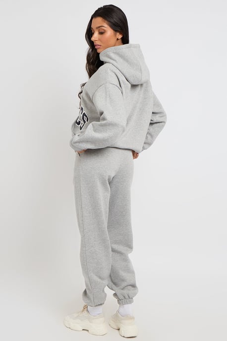 Cuffed Marl Grey Jogger - Image 4