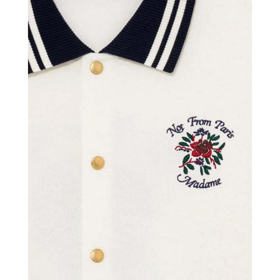 Drole De Monsieur Heren chemise piquée slogan rose - Image 2