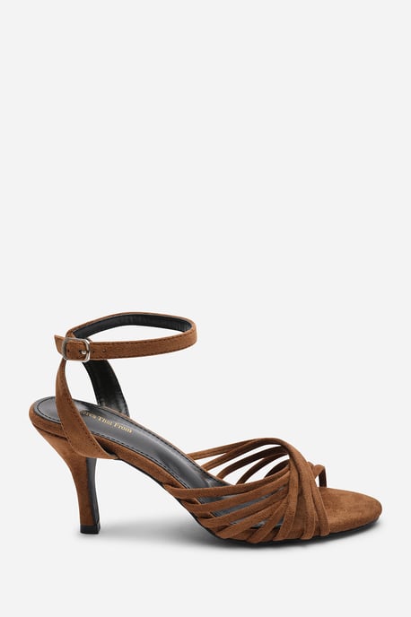 Where's That From Womens 'Cyprus' Multi Cross Over Strap Mid Heels - Image 2