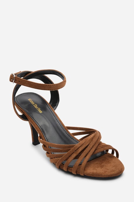 Where's That From Womens 'Cyprus' Multi Cross Over Strap Mid Heels - Image 3