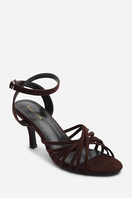 Where's That From Womens 'Cyprus' Multi Cross Over Strap Mid Heels - Image 3