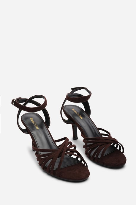 Where's That From Womens 'Cyprus' Multi Cross Over Strap Mid Heels - Image 4