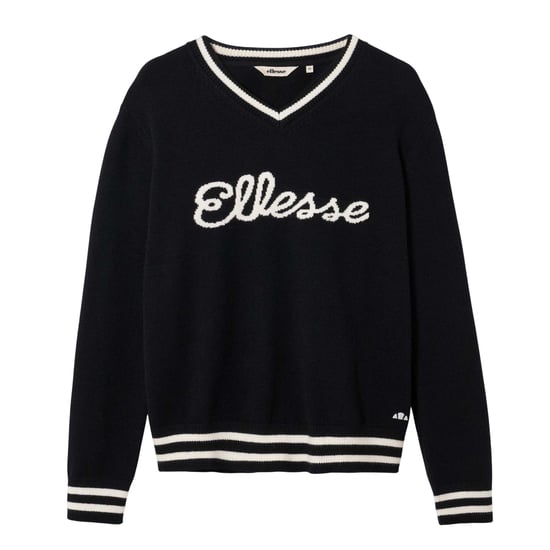Ellesse Heren Giocios Gebreid Sweater Top (Zwart) - Image 1