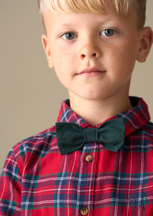 Camden Brushed Shirt with Bow Tie - Image 3