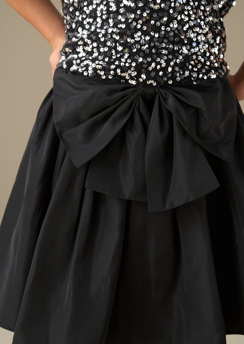 Nadia Tafetta Bow Skirt - Image 3