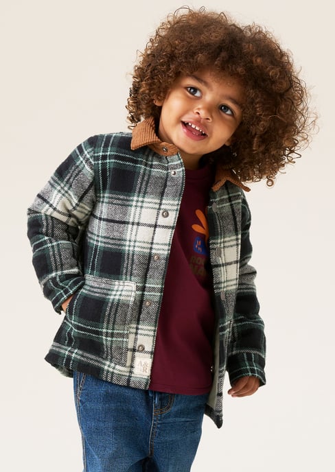 Luis Plaid Padded Shacket - Image 1