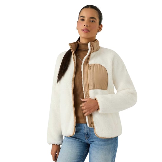 Reebok Dames Double Monkey Fleece Jacket (Crème) - Image 1