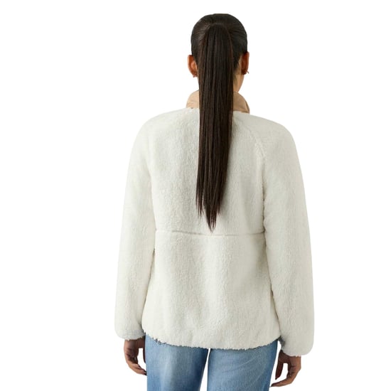 Reebok Dames Double Monkey Fleece Jacket (Crème) - Image 2
