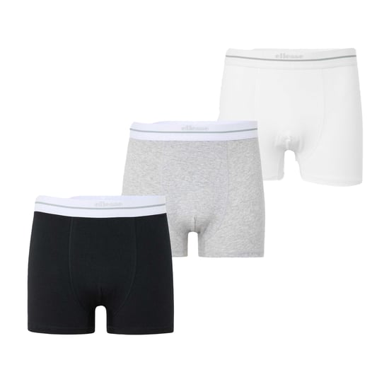 Ellesse Heren Ambria Boxershort (Verpakking van 3) (Wit/Zwart/Grijs) - Image 1