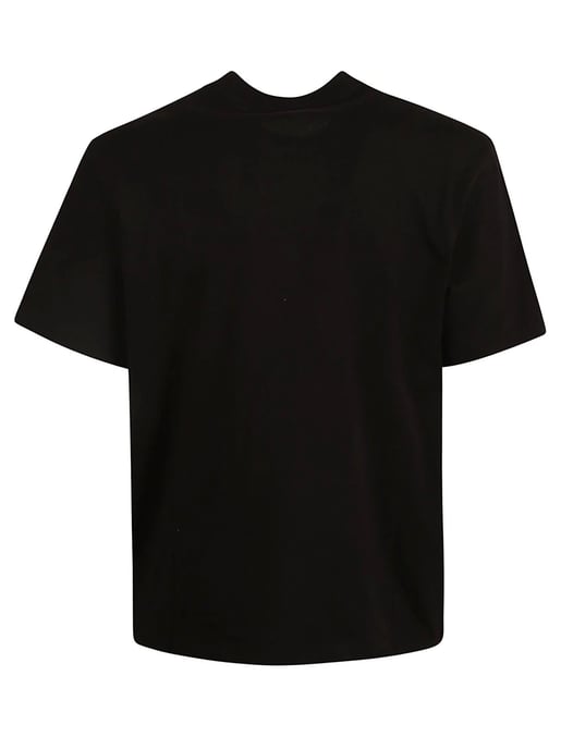 Staggered Logo Print T-Shirt in Black - Image 3