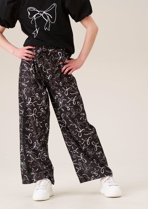 Serena Bow Print Trousers - Image 3