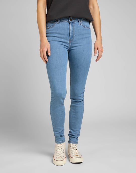Lee Scarlett High Wiast - Clean Light Jeans - Image 3