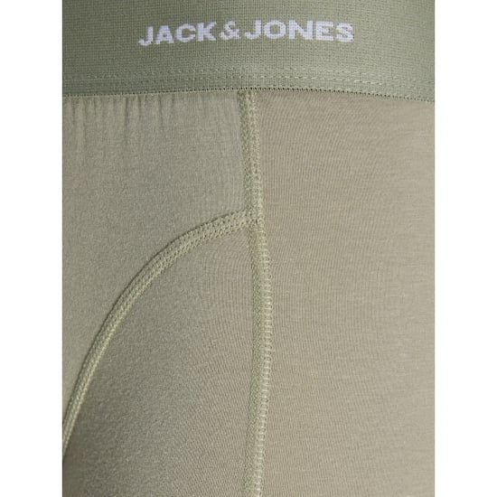 Jack & Jones Heren boxershorts trunks jacgabriel bamboe effen 3-pack grijsgroen/donkerblauw - Image 2
