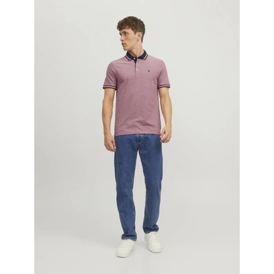 Jack & Jones Heren polo jjepaulos denim blauw rood 2-pack - Image 6