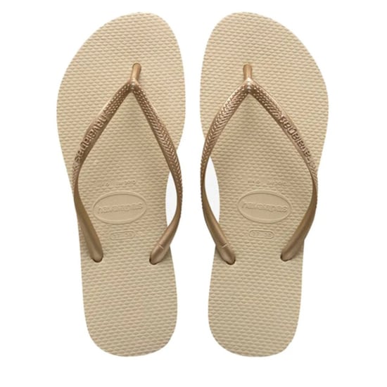Havaianas Slim | sand grey/light golden teenslippers dames - Image 1