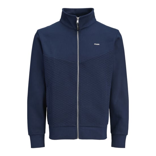 Jack & Jones Jprblufrankie sweat zip high neck smu navy - Image 1