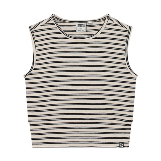 Indian Blue 970725 cropped stripe top - Image 1