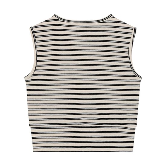 Indian Blue 970725 cropped stripe top - Image 4