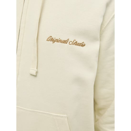 Jack & Jones Jornorrebro emb sweat zip hood noos ecru - Image 3
