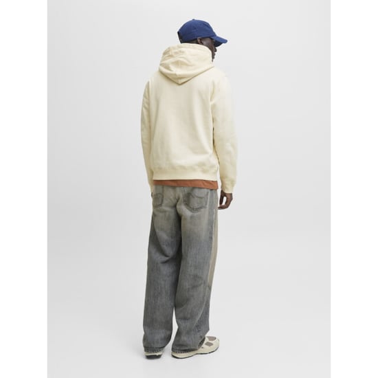 Jack & Jones Jornorrebro emb sweat zip hood noos ecru - Image 4