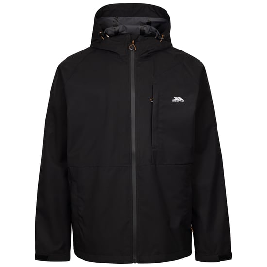 Trespass Mens Ferryhill Waterproof Jacket (Black) - Image 1