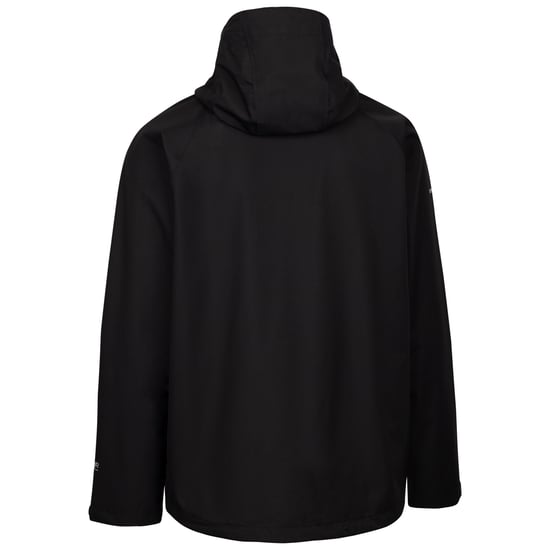 Trespass Mens Ferryhill Waterproof Jacket (Black) - Image 2