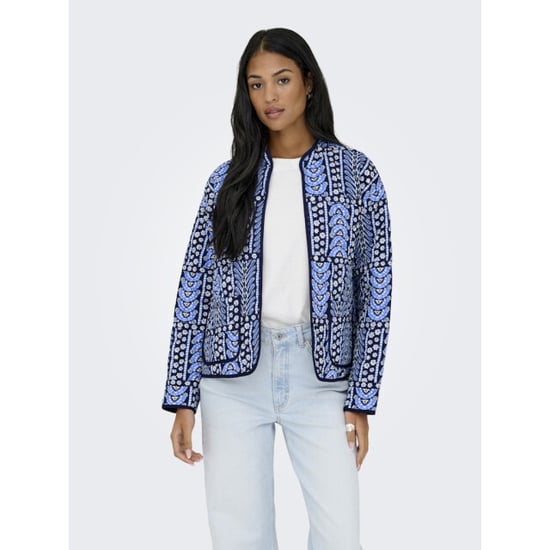 Jacqueline de Yong Jdymason ls quilted shacket wvn navy - Image 4
