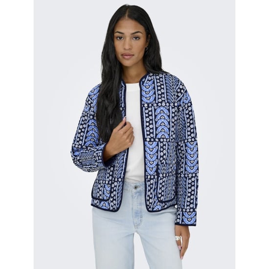 Jacqueline de Yong Jdymason ls quilted shacket wvn navy - Image 5