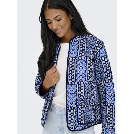Jacqueline de Yong Jdymason ls quilted shacket wvn navy - Image 6