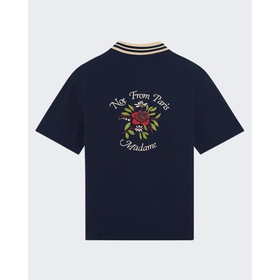 Drole De Monsieur Heren chemise piquée slogan rose - Image 3