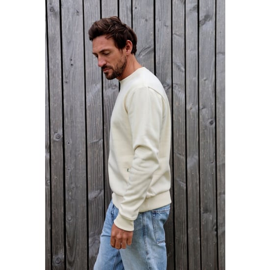 Kultivate 2401031006 basic crew 297 bone white heren sweater kultiv - Image 2