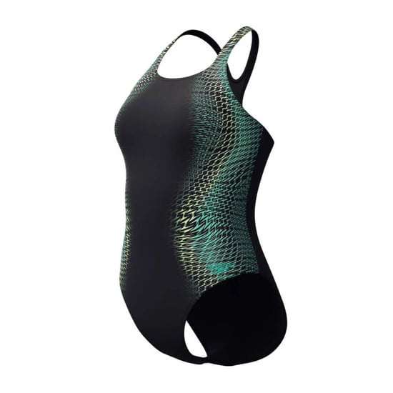 Speedo eco+ dig placem medalist bla/grn wedstrijd badpak dames - - Image 1