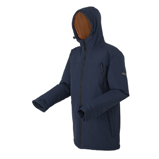 Regatta Mens Larrick II Waterproof Insulated Jacket (Navy/Fox) - Image 3