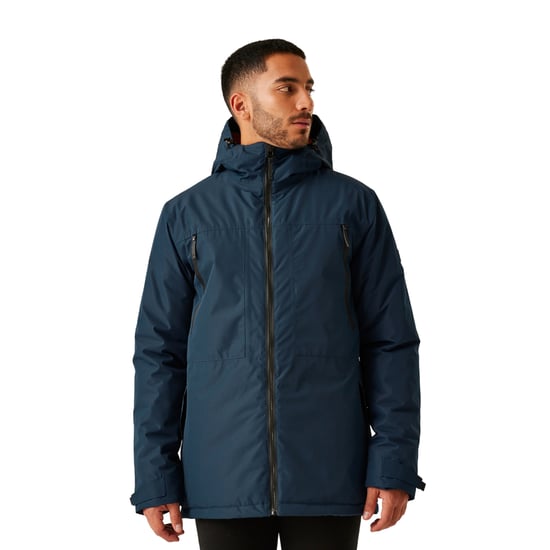 Regatta Mens Larrick II Waterproof Insulated Jacket (Navy/Fox) - Image 4