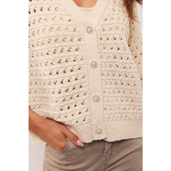 G-Maxx Aliya knitting cardigan beige - Image 3
