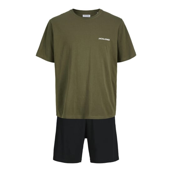 Jack & Jones Heren korte shortama pyjamaset jaceverest groen/zwart - Image 1