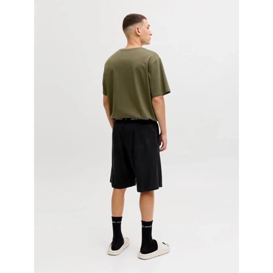 Jack & Jones Heren korte shortama pyjamaset jaceverest groen/zwart - Image 2