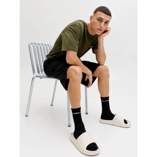 Jack & Jones Heren korte shortama pyjamaset jaceverest groen/zwart - Image 4