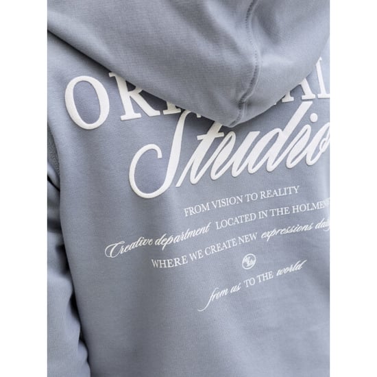 Jack & Jones Jornorrebro typo back sweat hood sn jnr raf - Image 2