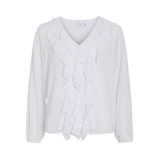 Vila Viane l/s v-neck frill top noos - Image 3