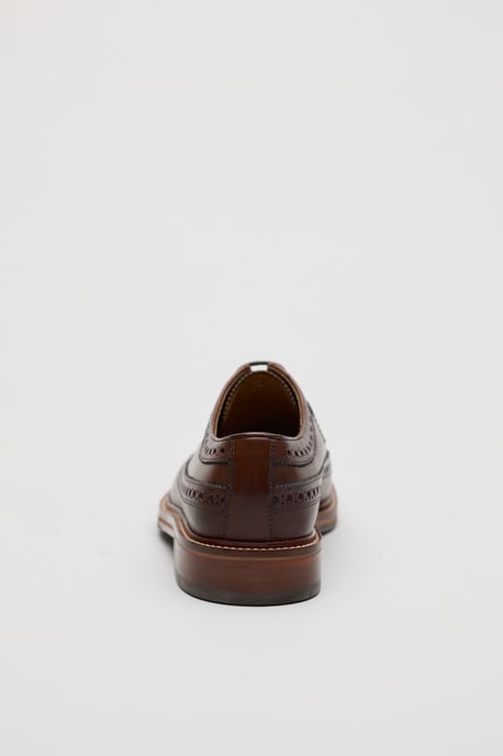 Chapman & Moore Longwing Brogue Country Leather Men's Choco Shoes - Image 3