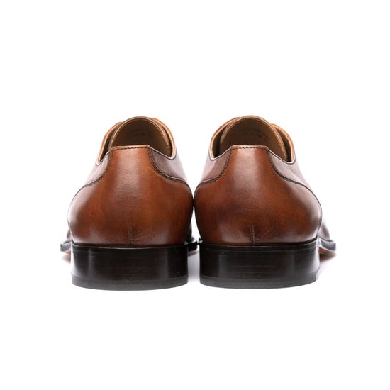 Chapman & Moore Toe Cap Oxford Leather Men's Chocolate Shoes - Image 3