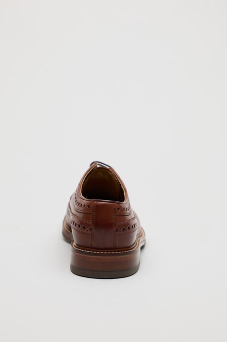 Chapman & Moore Longwing Brogue Country Leather Men's Berry Shoes - Image 3