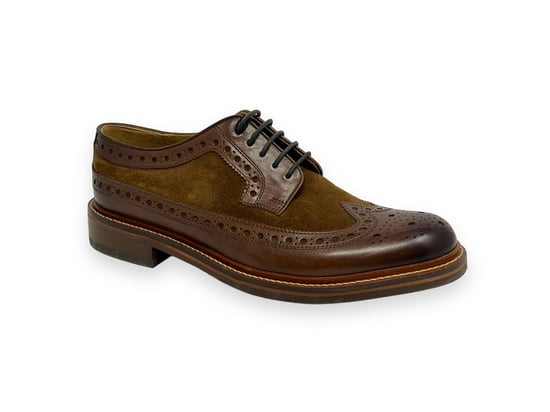Chapman & Moore Longwing Brogue Country Lederen Heren Bruine Veterschoenen - Image 1