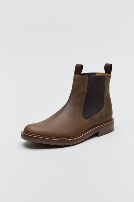 Chapman & Moore Toe Cap Monk Leren Zwarte Veterschoenen Voor Heren - Image 1