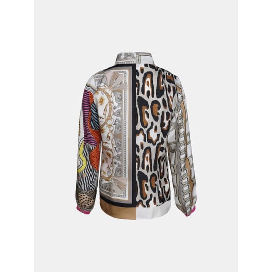 Mucho Gusto Blouse st. tropez tijdloze elegant in twill zijde - Image 4